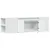 Produktbild 9 för Väggmonterad tv-bänk LEDs vit 135x31x39,5 cm