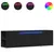 Produktbild 2 för Väggmonterad tv-bänk LEDs svart 135x31x39,5 cm