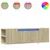 Produktbild 2 för Väggmonterad tv-bänk LED sonoma-ek 135x31x39,5 cm
