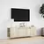 Produktbild 4 för Väggmonterad tv-bänk LED sonoma-ek 135x31x39,5 cm