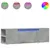 Produktbild 2 för Väggmonterad tv-bänk LED betonggrå 135x31x39,5 cm