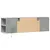 Produktbild 8 för Väggmonterad tv-bänk LED betonggrå 135x31x39,5 cm