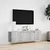 Produktbild 4 för Väggmonterad tv-bänk LED grå sonoma 135x31x39,5 cm