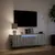 Produktbild 5 för Väggmonterad tv-bänk LED grå sonoma 135x31x39,5 cm