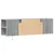 Produktbild 8 för Väggmonterad tv-bänk LED grå sonoma 135x31x39,5 cm