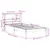 Produktbild 12 för Sängram utan madrass vit 75x190 cm massiv furu