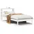 Produktbild 2 för Sängram utan madrass vit 90x190 cm massiv furu