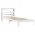 Produktbild 3 för Sängram utan madrass vit 90x190 cm massiv furu