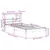 Produktbild 12 för Sängram utan madrass vit 90x190 cm massiv furu