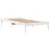 Produktbild 7 för Sängram utan madrass vit 90x190 cm massiv furu