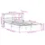 Produktbild 12 för Sängram utan madrass vit 140x190 cm massiv furu
