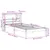 Produktbild 12 för Sängram utan madrass vit 90x200 cm massiv furu
