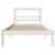 Produktbild 4 för Sängram utan madrass vit 90x200 cm massiv furu
