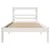 Produktbild 4 för Sängram utan madrass vit 100x200 cm massiv furu