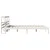 Produktbild 5 för Sängram utan madrass vit 150x200 cm massiv furu