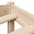 Produktbild 9 för Sängram utan madrass 200x200 cm massiv furu