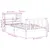 Produktbild 12 för Sängram utan madrass vit 90x190 cm massiv furu