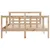 Produktbild 4 för Sängram utan madrass 140x190 cm massiv furu