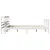 Produktbild 5 för Sängram utan madrass vit 140x190 cm massiv furu