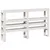 Produktbild 7 för Sängram utan madrass vit 140x190 cm massiv furu