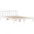 Produktbild 8 för Sängram utan madrass vit 140x190 cm massiv furu