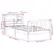 Produktbild 12 för Sängram utan madrass vit 100x200 cm massiv furu