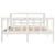 Produktbild 4 för Sängram utan madrass vit 120x200 cm massiv furu