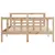Produktbild 4 för Sängram utan madrass 150x200 cm massiv furu