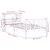 Produktbild 12 för Sängram med huvudgavel vaxbrun 75x190 cm massiv furu