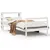 Produktbild 2 för Sängram utan madrass vit 90x190 cm massiv furu