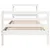 Produktbild 4 för Sängram utan madrass vit 90x190 cm massiv furu