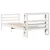 Produktbild 6 för Sängram utan madrass vit 90x190 cm massiv furu