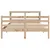 Produktbild 4 för Sängram utan madrass 135x190 cm massiv furu