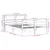 Produktbild 12 för Sängram utan madrass vit 135x190 cm massiv furu