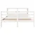Produktbild 4 för Sängram utan madrass vit 135x190 cm massiv furu