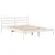 Produktbild 7 för Sängram utan madrass vit 135x190 cm massiv furu