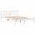 Produktbild 7 för Sängram utan madrass vit 140x190 cm massiv furu