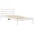 Produktbild 7 för Sängram utan madrass vit 90x200 cm massiv furu