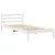 Produktbild 7 för Sängram utan madrass vit 100x200 cm massiv furu