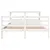 Produktbild 4 för Sängram utan madrass vit 120x200 cm massiv furu