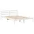 Produktbild 7 för Sängram utan madrass vit 160x200 cm massiv furu