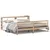 Produktbild 2 för Sängram utan madrass 200x200 cm massiv furu