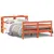 Produktbild 2 för Sängram utan madrass vaxbrun 135x190 cm massiv furu