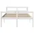 Produktbild 4 för Seniorsäng med sänggavel vit 135x190 cm massiv furu