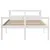 Produktbild 4 för Seniorsäng med sänggavel vit 140x190 cm massivt furu