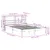 Produktbild 11 för Sängram med huvudgavel vit 135x190 cm massiv furu