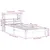 Produktbild 11 för Sängram utan madrass vaxbrun 75x190 cm massiv furu