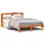 Produktbild 2 för Sängram utan madrass vaxbrun 135x190 cm massiv furu