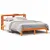 Produktbild 2 för Sängram utan madrass vaxbrun 140x190 cm massiv furu