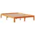 Produktbild 5 för Sängram utan madrass vaxbrun 140x190 cm massiv furu